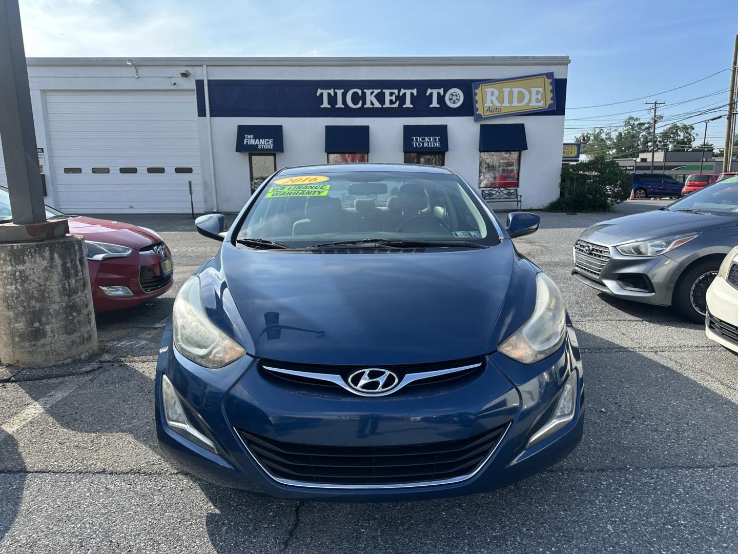 2017 BLUE Hyundai Elantra Limited (KMHD84LF5HU) with an 1.8L L4 DOHC 16V engine, 6A transmission, located at 1254 Manheim Pike, Lancaster, PA, 17601, (717) 393-9133, 40.062870, -76.323273 - Photo#1