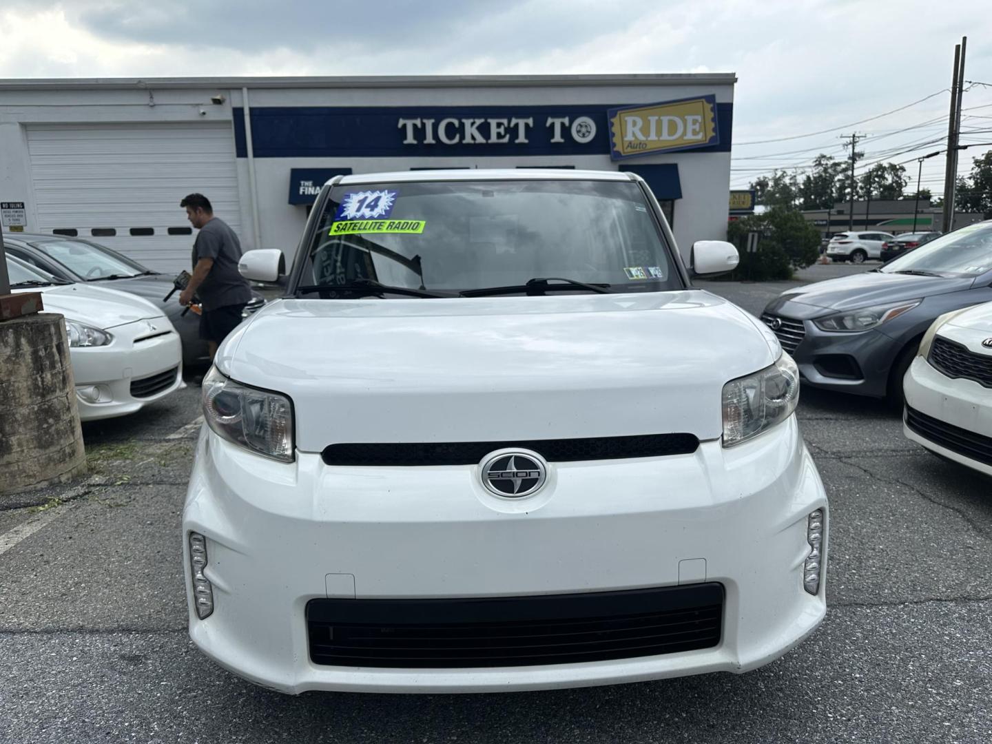 2014 WHITE Scion xB 5-Door Wagon 5-Spd MT (JTLZE4FE5EJ) with an 2.4L L4 DOHC 16V engine, 5-Speed Manual transmission, located at 1254 Manheim Pike, Lancaster, PA, 17601, (717) 393-9133, 40.062870, -76.323273 - Photo#1