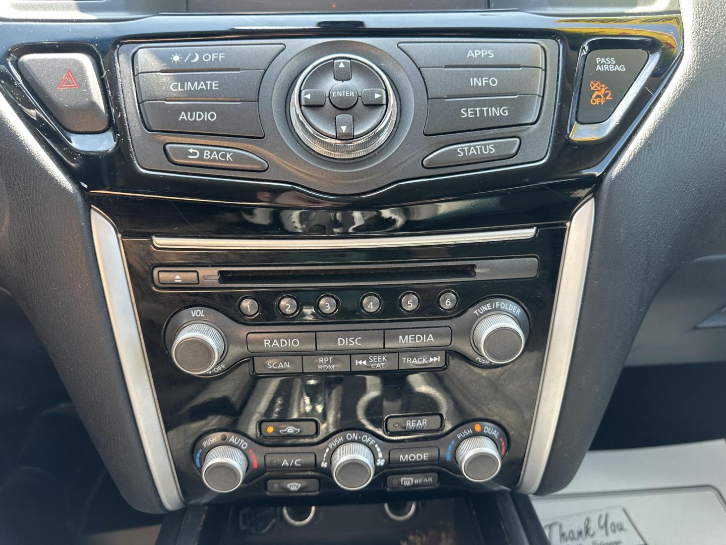 2017 WHITE Nissan Pathfinder Platinum 4WD (5N1DR2MM4HC) with an 3.5L V6 DOHC 24V engine, CVT transmission, located at 1254 Manheim Pike, Lancaster, PA, 17601, (717) 393-9133, 40.062870, -76.323273 - Photo#21