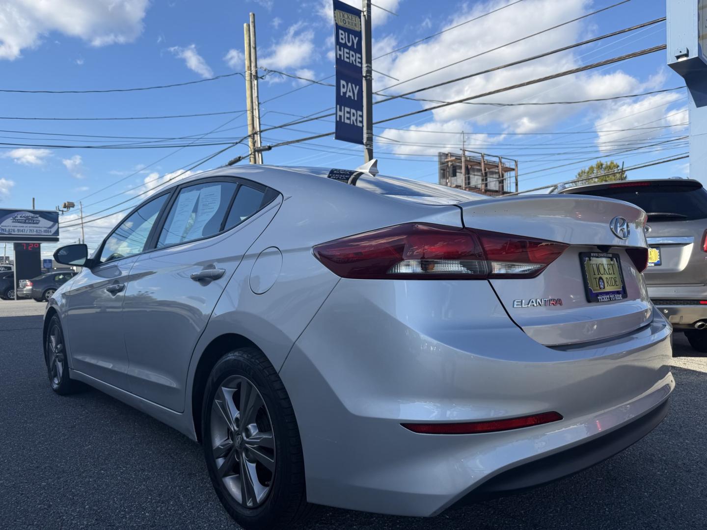 2017 SILVER Hyundai Elantra Limited (5NPD84LF6HH) with an 2.0L L4 DOHC 16V engine, 6A transmission, located at 1254 Manheim Pike, Lancaster, PA, 17601, (717) 393-9133, 40.062870, -76.323273- Photo#2