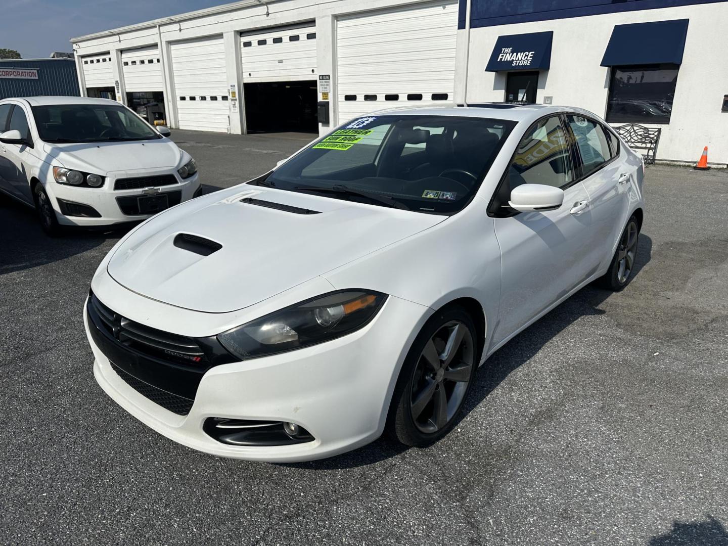 2016 WHITE Dodge Dart GT (1C3CDFEB7GD) with an 2.4L L4 DOHC 16V engine, located at 1254 Manheim Pike, Lancaster, PA, 17601, (717) 393-9133, 40.062870, -76.323273 - Photo#0