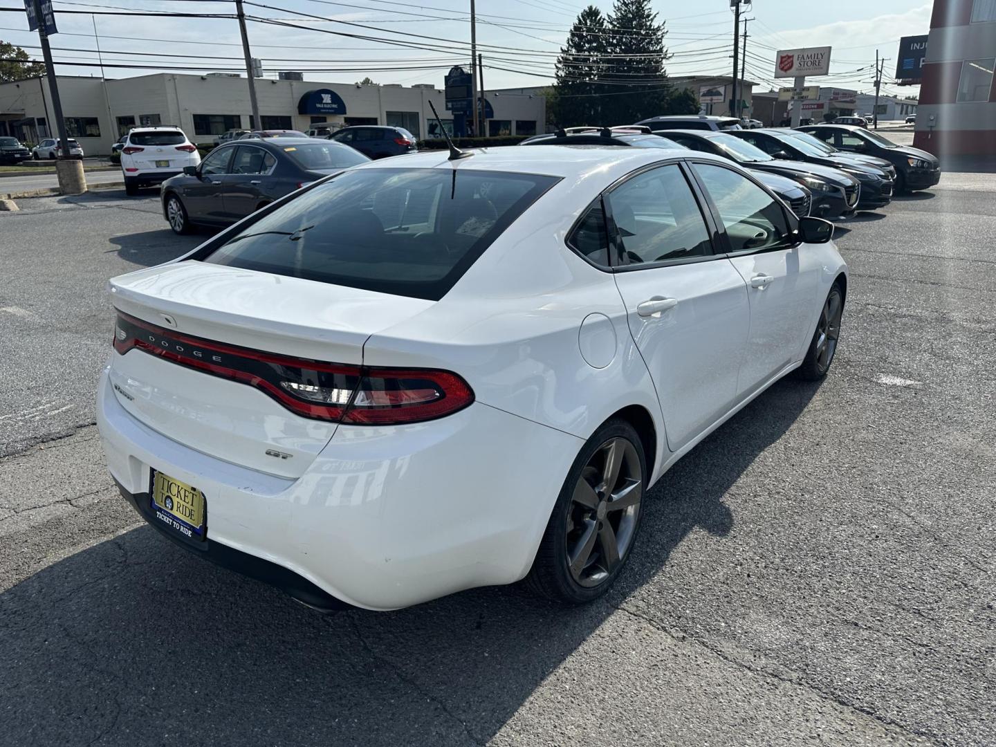 2016 WHITE Dodge Dart GT (1C3CDFEB7GD) with an 2.4L L4 DOHC 16V engine, located at 1254 Manheim Pike, Lancaster, PA, 17601, (717) 393-9133, 40.062870, -76.323273 - Photo#4