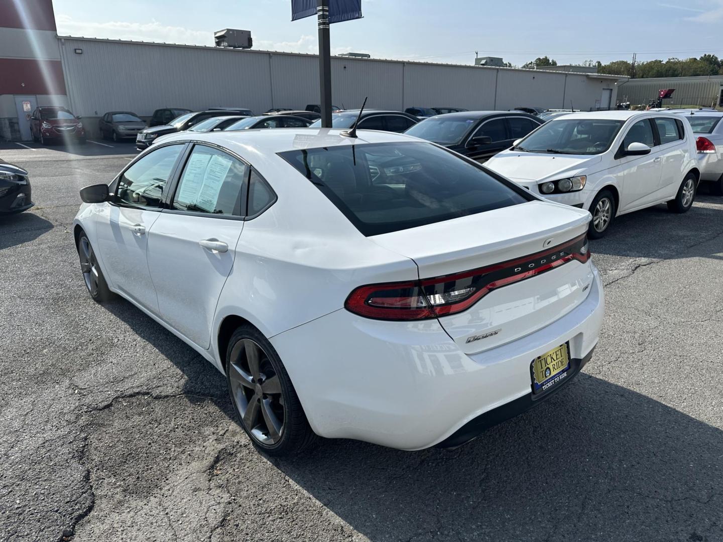 2016 WHITE Dodge Dart GT (1C3CDFEB7GD) with an 2.4L L4 DOHC 16V engine, located at 1254 Manheim Pike, Lancaster, PA, 17601, (717) 393-9133, 40.062870, -76.323273 - Photo#6