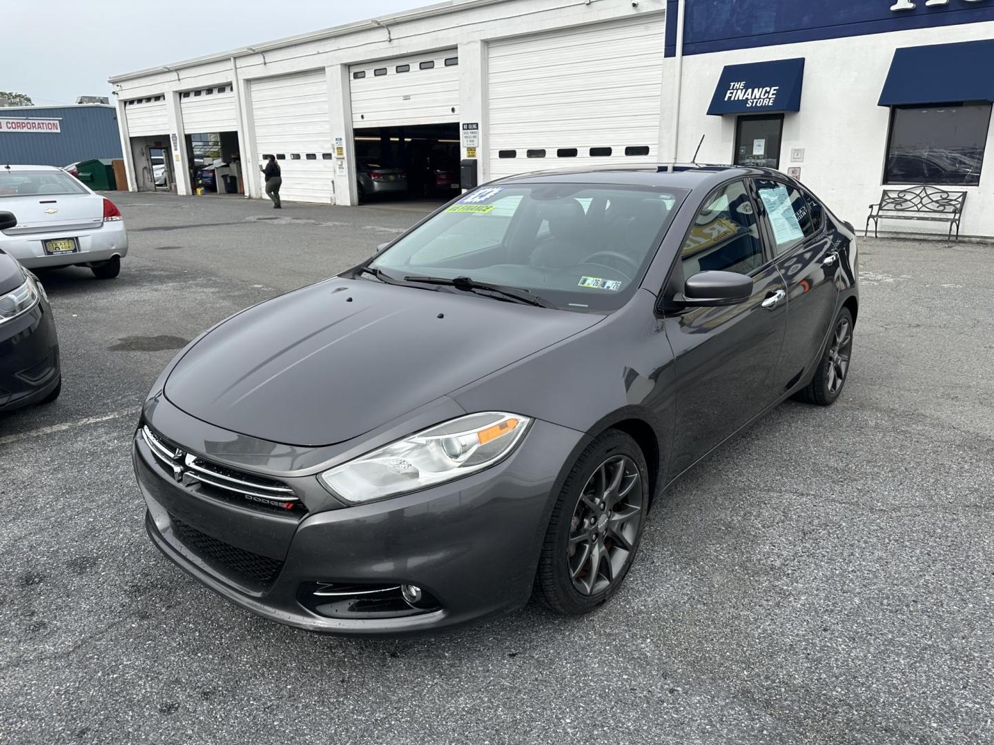 2014 GRAY Dodge Dart Limited (1C3CDFCBXED) with an 2.4L L4 DOHC 16V engine, 6-Speed Automatic transmission, located at 1254 Manheim Pike, Lancaster, PA, 17601, (717) 393-9133, 40.062870, -76.323273 - Photo#0
