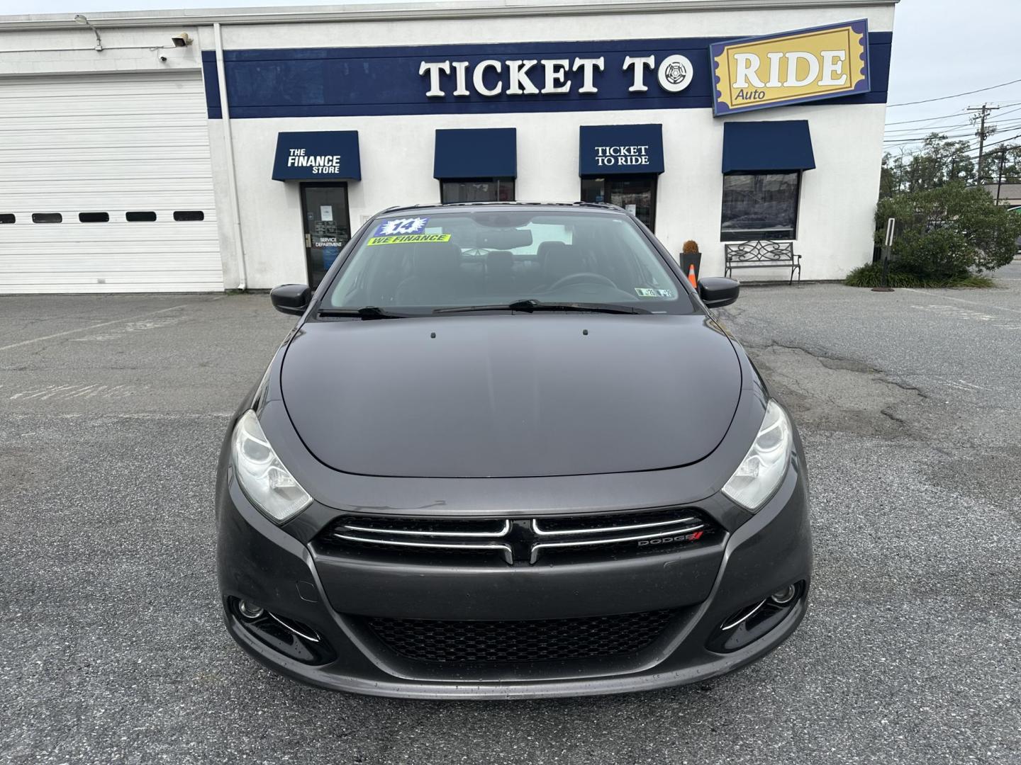 2014 GRAY Dodge Dart Limited (1C3CDFCBXED) with an 2.4L L4 DOHC 16V engine, 6-Speed Automatic transmission, located at 1254 Manheim Pike, Lancaster, PA, 17601, (717) 393-9133, 40.062870, -76.323273 - Photo#1