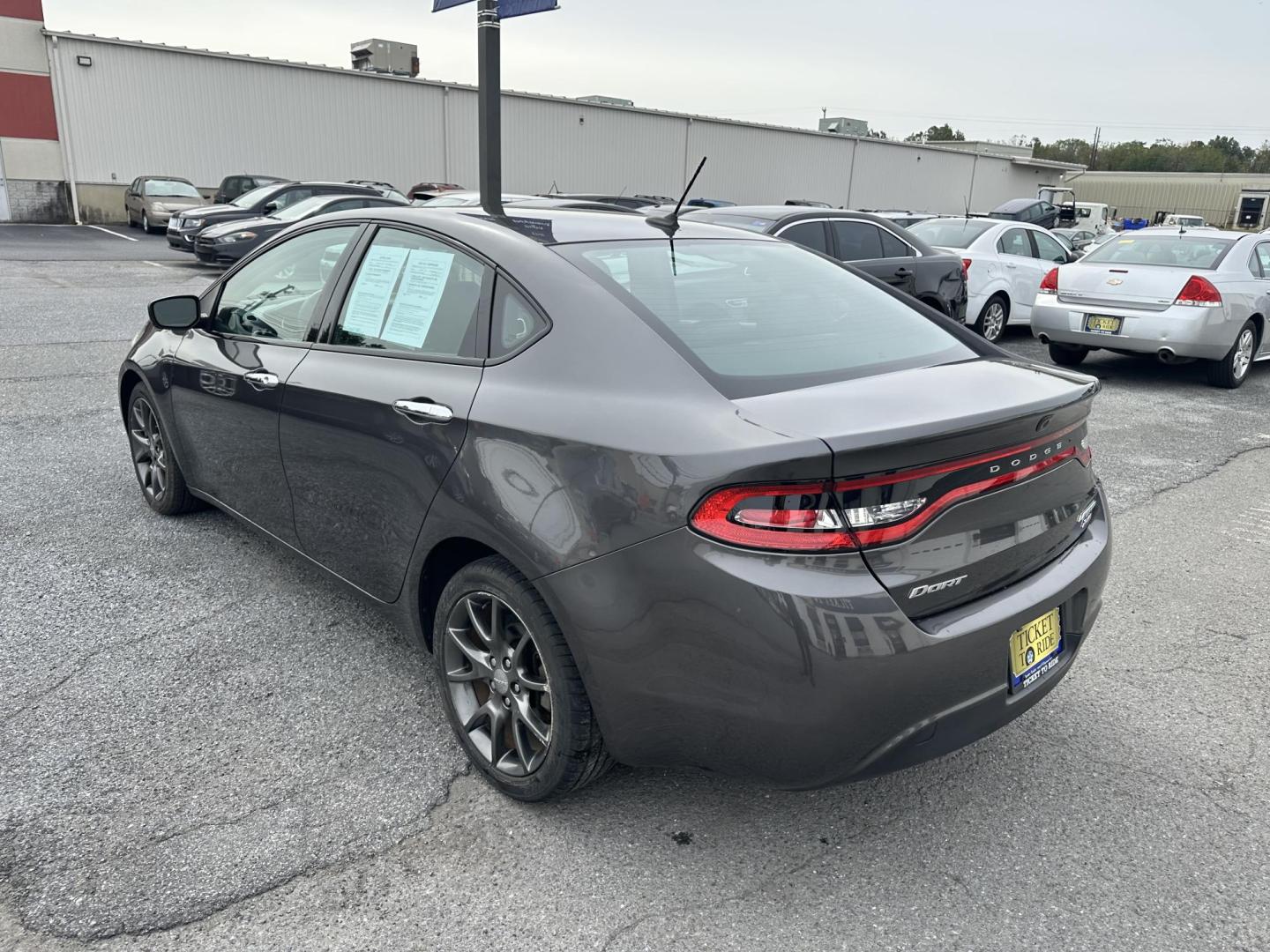 2014 GRAY Dodge Dart Limited (1C3CDFCBXED) with an 2.4L L4 DOHC 16V engine, 6-Speed Automatic transmission, located at 1254 Manheim Pike, Lancaster, PA, 17601, (717) 393-9133, 40.062870, -76.323273 - Photo#4
