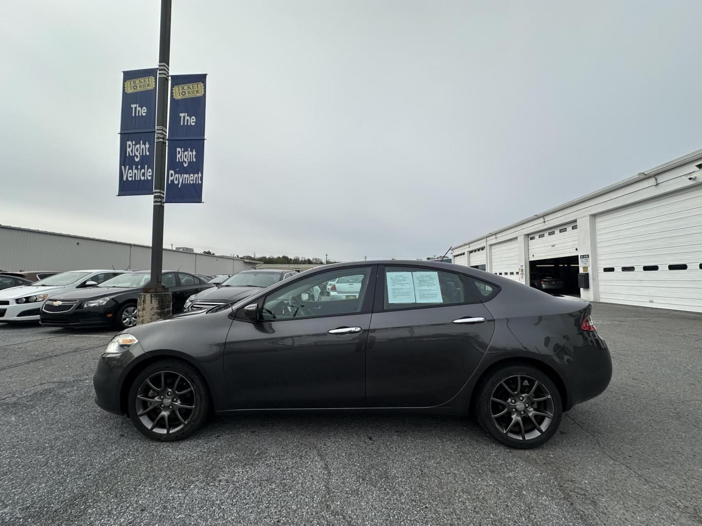 2014 GRAY Dodge Dart Limited (1C3CDFCBXED) with an 2.4L L4 DOHC 16V engine, 6-Speed Automatic transmission, located at 1254 Manheim Pike, Lancaster, PA, 17601, (717) 393-9133, 40.062870, -76.323273 - Photo#9