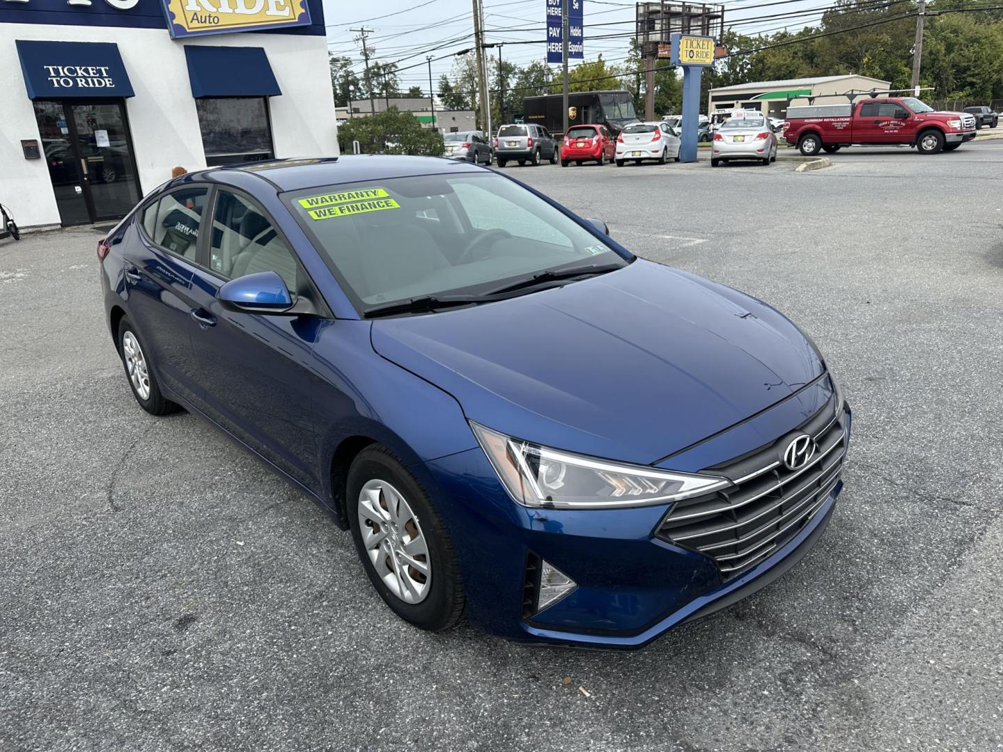 2019 BLUE Hyundai Elantra SE 6AT (5NPD74LF1KH) with an 1.8L L4 DOHC 16V engine, 6A transmission, located at 1254 Manheim Pike, Lancaster, PA, 17601, (717) 393-9133, 40.062870, -76.323273 - Photo#2