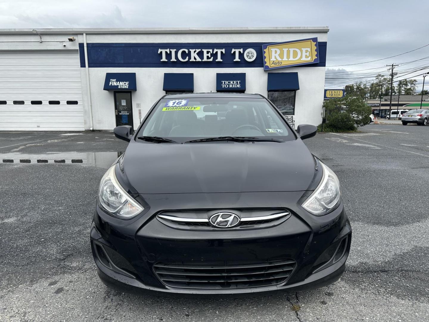 2016 BLACK Hyundai Accent SE 4-Door 6A (KMHCT4AE4GU) with an 1.6L L4 DOHC 16V engine, 6A transmission, located at 1254 Manheim Pike, Lancaster, PA, 17601, (717) 393-9133, 40.062870, -76.323273 - Photo#1