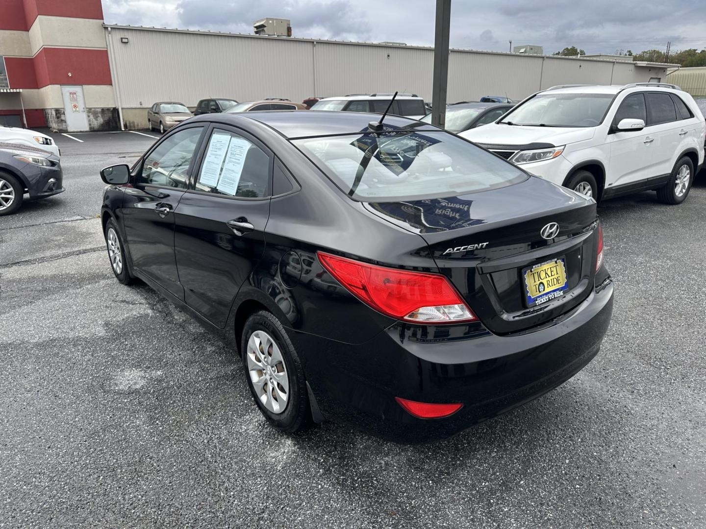 2016 BLACK Hyundai Accent SE 4-Door 6A (KMHCT4AE4GU) with an 1.6L L4 DOHC 16V engine, 6A transmission, located at 1254 Manheim Pike, Lancaster, PA, 17601, (717) 393-9133, 40.062870, -76.323273 - Photo#6