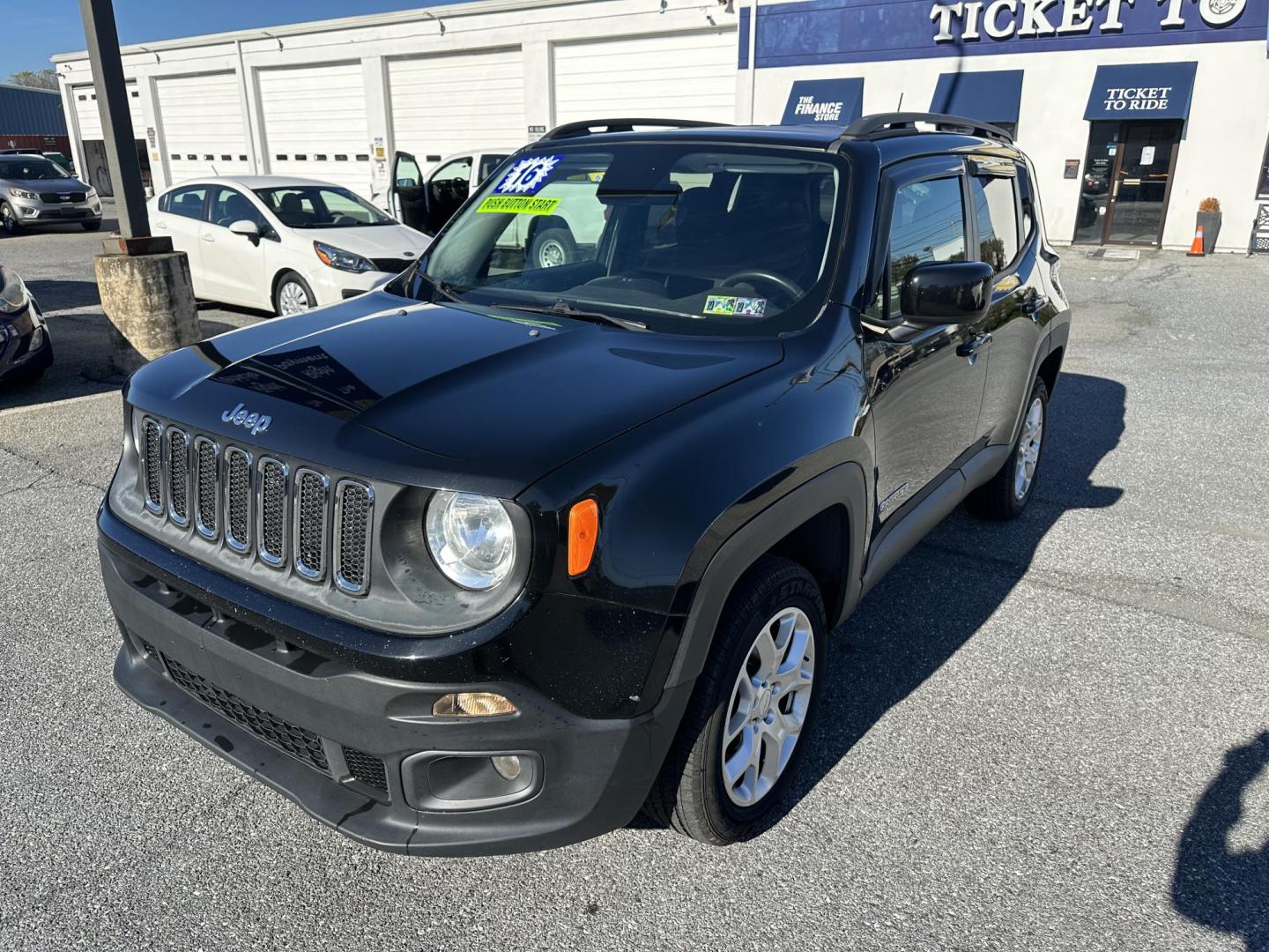 2016 BLACK Jeep Renegade Latitude 4WD (ZACCJBBT5GP) with an 2.4L L4 DOHC 16V engine, 6M transmission, located at 1254 Manheim Pike, Lancaster, PA, 17601, (717) 393-9133, 40.062870, -76.323273 - Photo#0