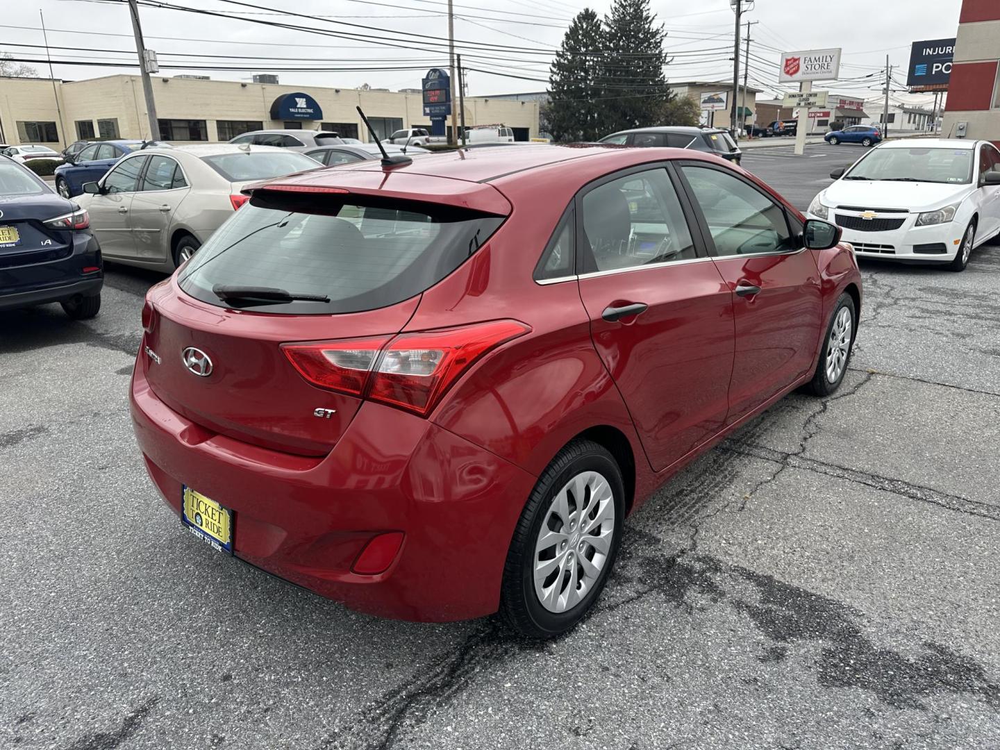 2017 RED Hyundai Elantra GT M/T (KMHD35LH6HU) with an 2.0L L4 16V DOHC engine, 6M transmission, located at 1254 Manheim Pike, Lancaster, PA, 17601, (717) 393-9133, 40.062870, -76.323273 - Photo#4