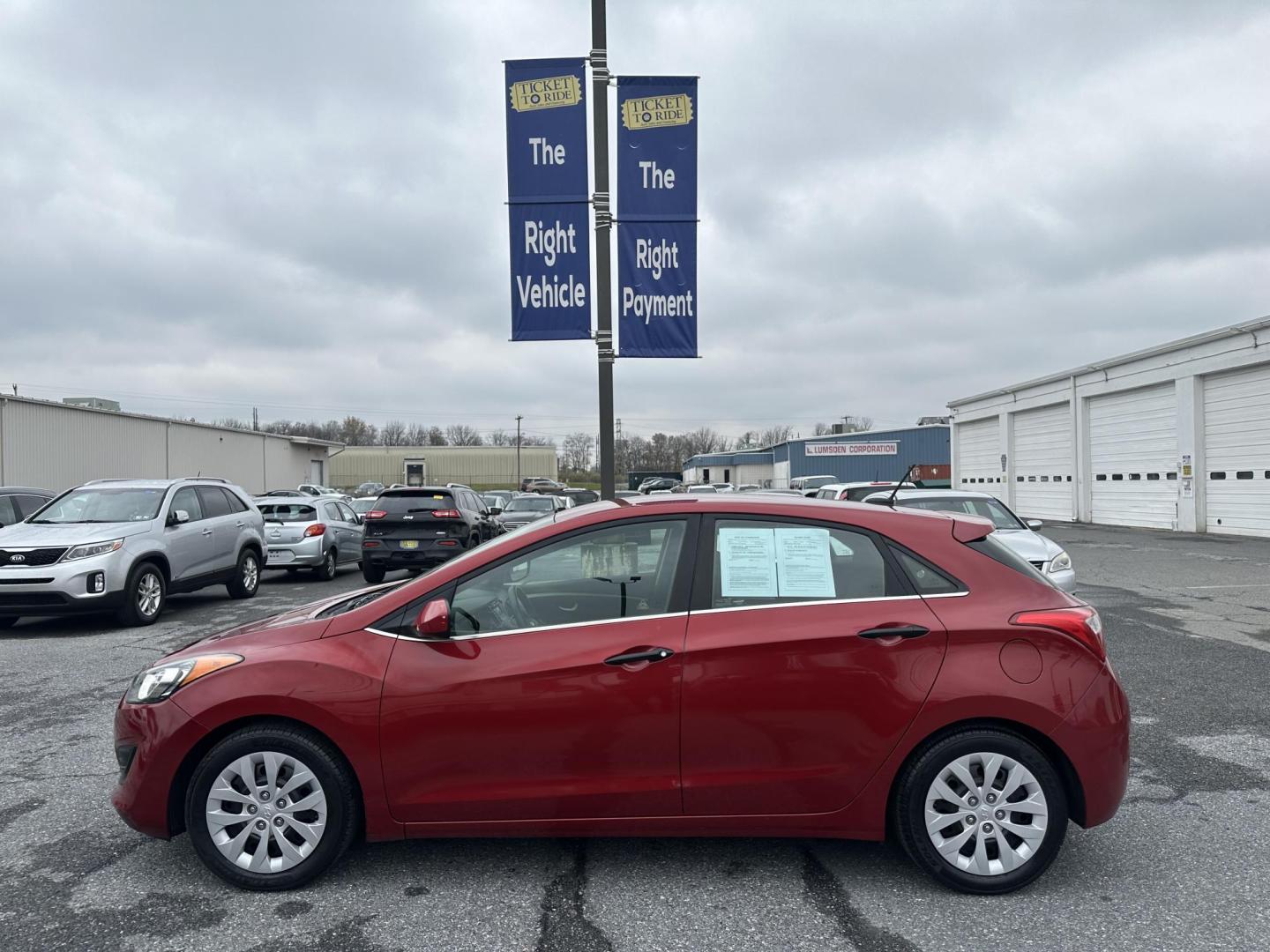 2017 RED Hyundai Elantra GT M/T (KMHD35LH6HU) with an 2.0L L4 16V DOHC engine, 6M transmission, located at 1254 Manheim Pike, Lancaster, PA, 17601, (717) 393-9133, 40.062870, -76.323273 - Photo#5