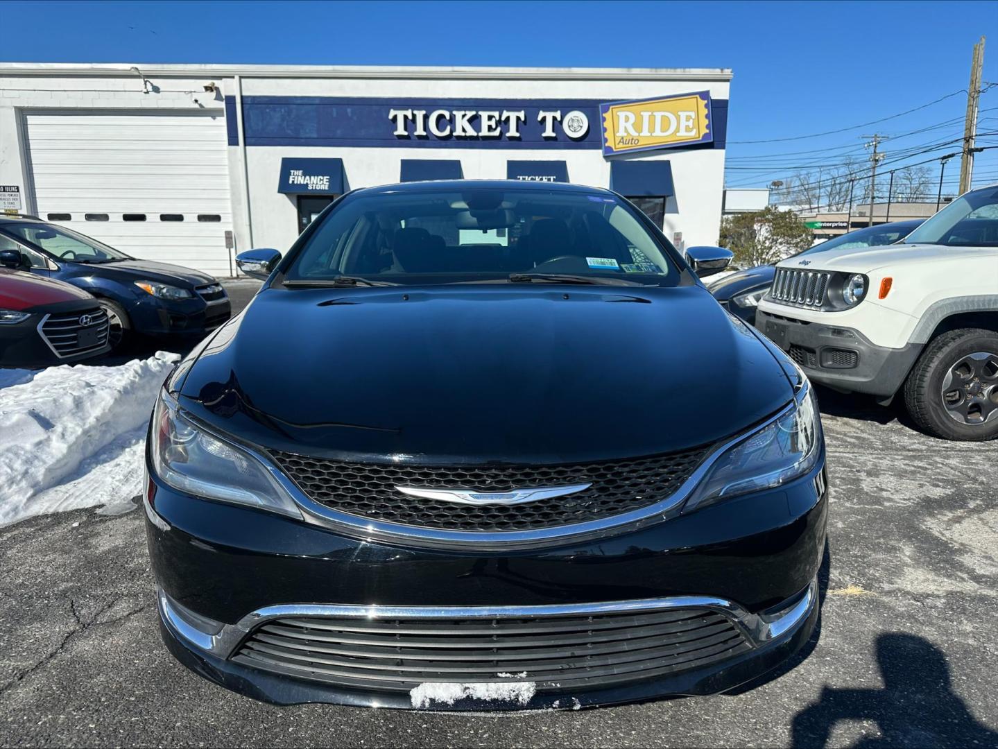 2015 BLACK Chrysler 200 Limited (1C3CCCAG2FN) with an 3.6L V6 DOHC 24V FFV engine, 9-Speed Automatic transmission, located at 1254 Manheim Pike, Lancaster, PA, 17601, (717) 393-9133, 40.062870, -76.323273 - Photo#1