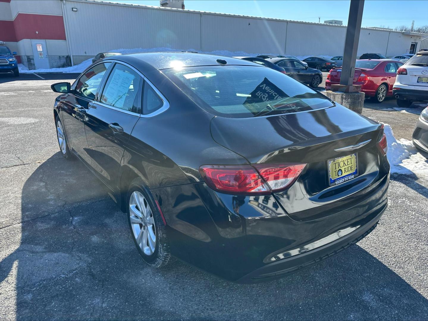 2015 BLACK Chrysler 200 Limited (1C3CCCAG2FN) with an 3.6L V6 DOHC 24V FFV engine, 9-Speed Automatic transmission, located at 1254 Manheim Pike, Lancaster, PA, 17601, (717) 393-9133, 40.062870, -76.323273 - Photo#5