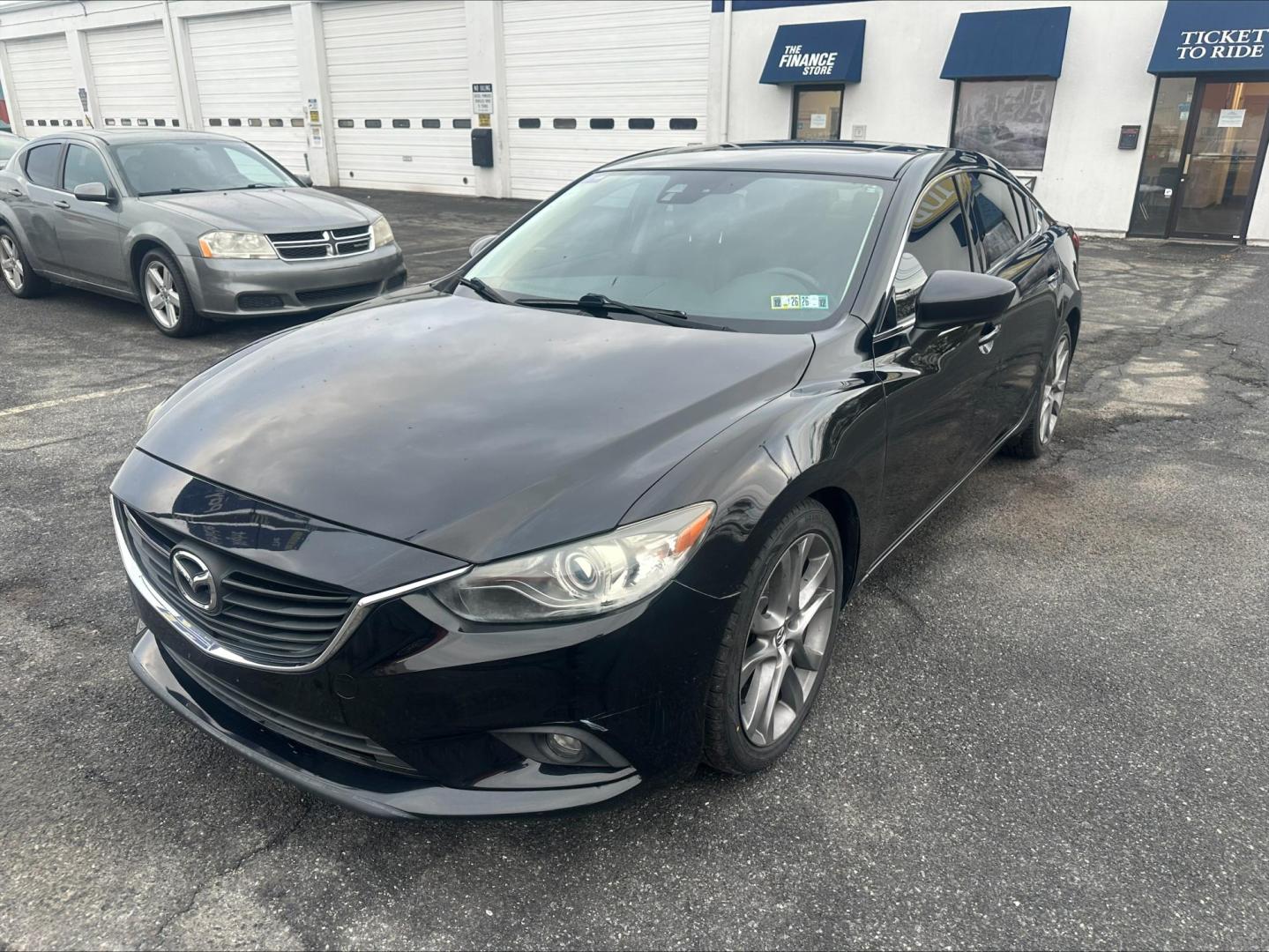 2014 BLACK Mazda Mazda6 i Grand Touring (JM1GJ1W52E1) with an 2.5L L4 DOHC 16V engine, 6-Speed Automatic transmission, located at 1254 Manheim Pike, Lancaster, PA, 17601, (717) 393-9133, 40.062870, -76.323273 - Photo#1