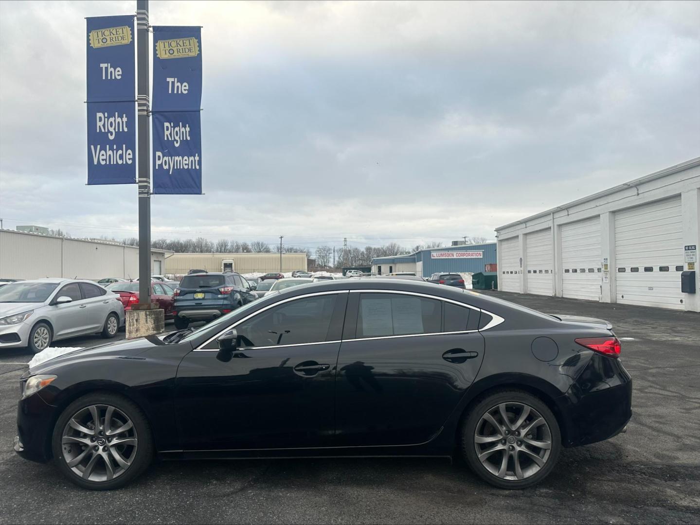 2014 BLACK Mazda Mazda6 i Grand Touring (JM1GJ1W52E1) with an 2.5L L4 DOHC 16V engine, 6-Speed Automatic transmission, located at 1254 Manheim Pike, Lancaster, PA, 17601, (717) 393-9133, 40.062870, -76.323273 - Photo#5