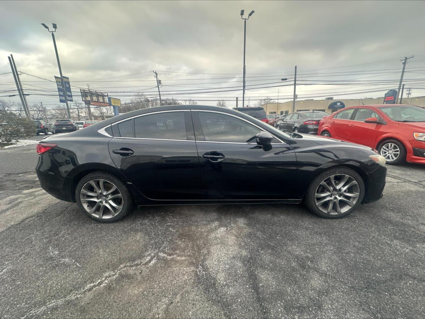 2014 BLACK Mazda Mazda6 i Grand Touring (JM1GJ1W52E1) with an 2.5L L4 DOHC 16V engine, 6-Speed Automatic transmission, located at 1254 Manheim Pike, Lancaster, PA, 17601, (717) 393-9133, 40.062870, -76.323273 - Photo#7