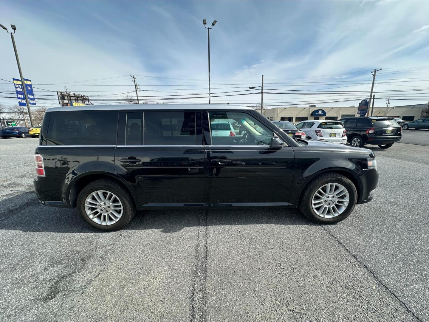 2013 BLACK Ford Flex SEL AWD (2FMHK6C81DB) with an 3.5L V6 DOHC 24V engine, 6-Speed Automatic Overdrive transmission, located at 1254 Manheim Pike, Lancaster, PA, 17601, (717) 393-9133, 40.062870, -76.323273 - Photo#3