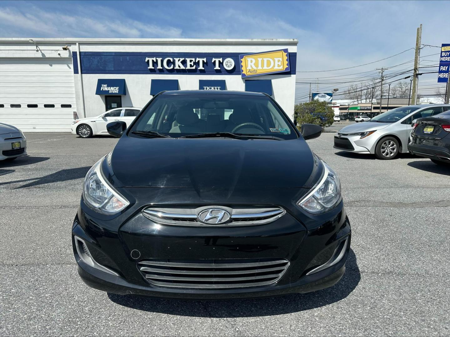2017 BLACK Hyundai Accent SE 5-Door 6A (KMHCT5AE1HU) with an 1.6L L4 DOHC 16V engine, 6A transmission, located at 1254 Manheim Pike, Lancaster, PA, 17601, (717) 393-9133, 40.062870, -76.323273 - Photo#1