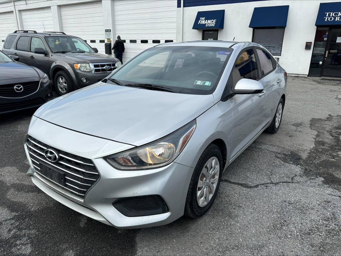 2019 GREY Hyundai Accent SE 4-Door 6A (3KPC24A38KE) with an 1.6L L4 DOHC 16V engine, 6A transmission, located at 1254 Manheim Pike, Lancaster, PA, 17601, (717) 393-9133, 40.062870, -76.323273 - Photo#0