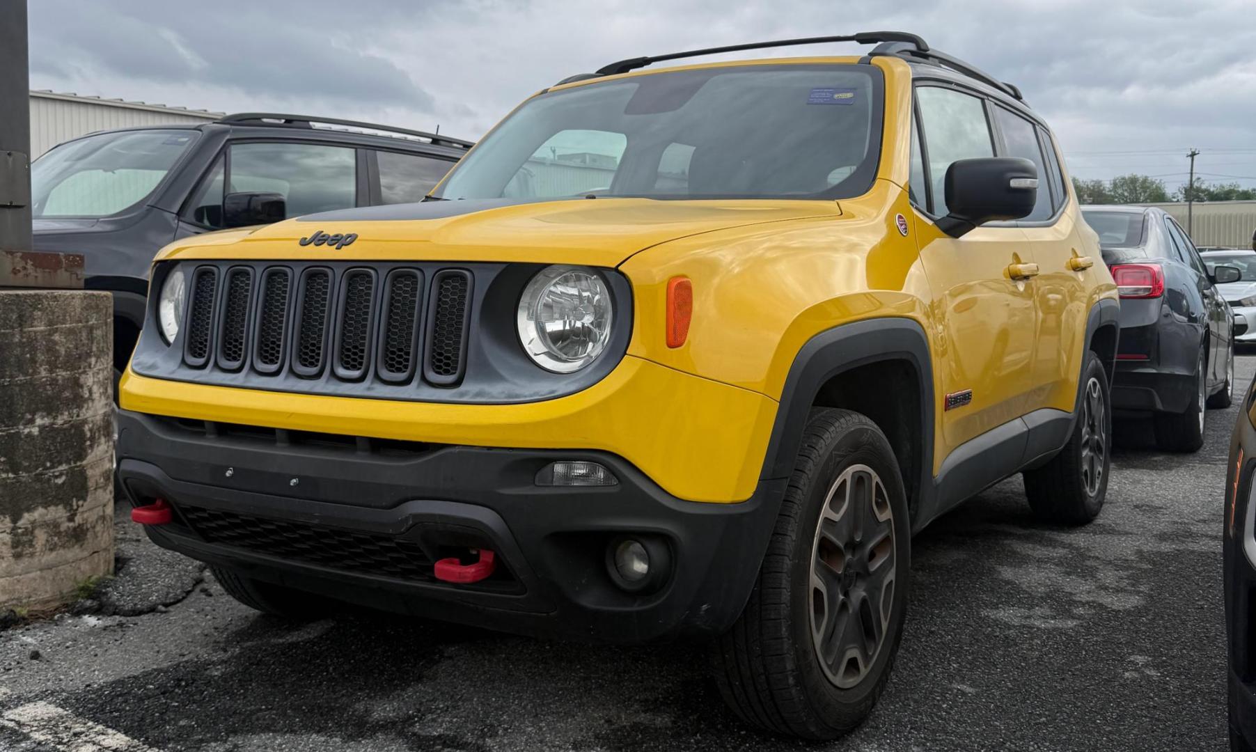 2015 YELLOW JEEP RENEGADE (ZACCJBCT0FP) , located at 1254 Manheim Pike, Lancaster, PA, 17601, (717) 393-9133, 40.062870, -76.323273 - Stand out from the crowd with this 2015 Jeep Renegade—a compact SUV with rugged personality and everyday practicality. With its signature Jeep styling and elevated ride height, the Renegade is built to handle city streets just as easily as weekend adventures. Fun to drive, easy to park, and packe- Photo#0