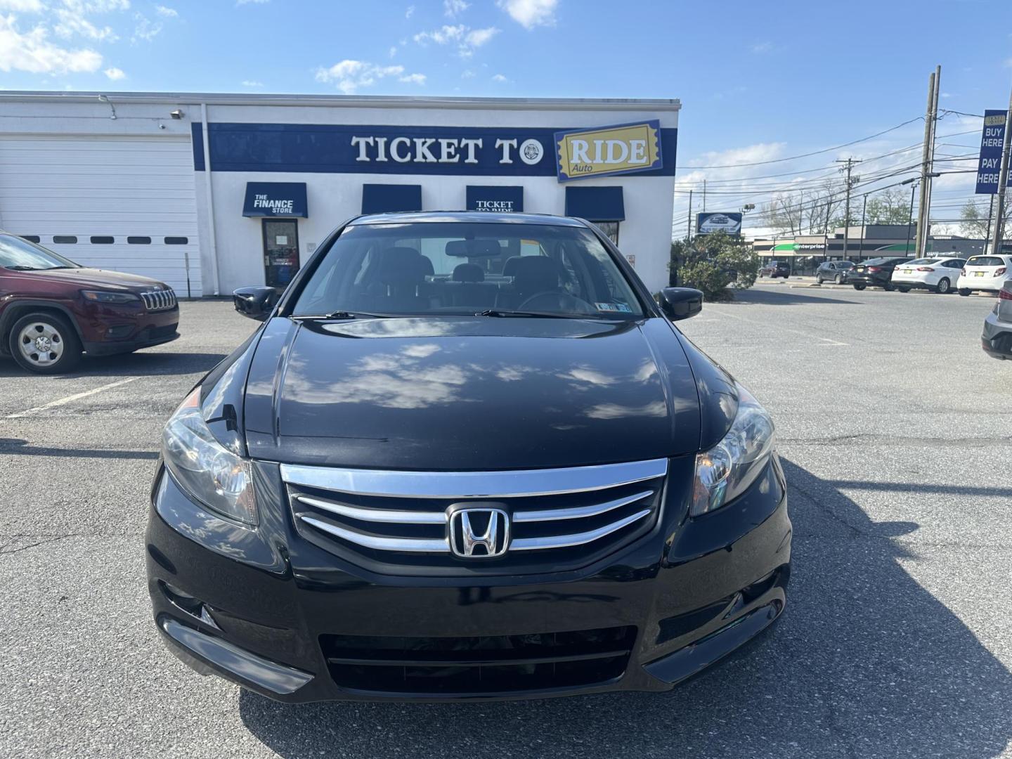 2012 BLACK Honda Accord EX-L V6 Sedan AT (1HGCP3F88CA) with an 3.5L V6 SOHC 24V engine, 5-Speed Automatic transmission, located at 1254 Manheim Pike, Lancaster, PA, 17601, (717) 393-9133, 40.062870, -76.323273 - Photo#1
