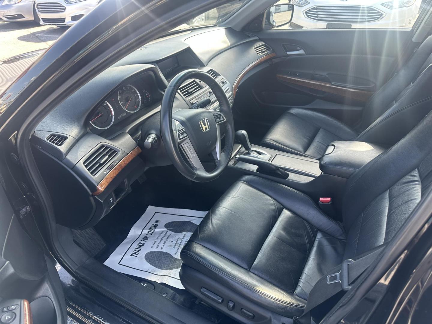 2012 BLACK Honda Accord EX-L V6 Sedan AT (1HGCP3F88CA) with an 3.5L V6 SOHC 24V engine, 5-Speed Automatic transmission, located at 1254 Manheim Pike, Lancaster, PA, 17601, (717) 393-9133, 40.062870, -76.323273 - Photo#6