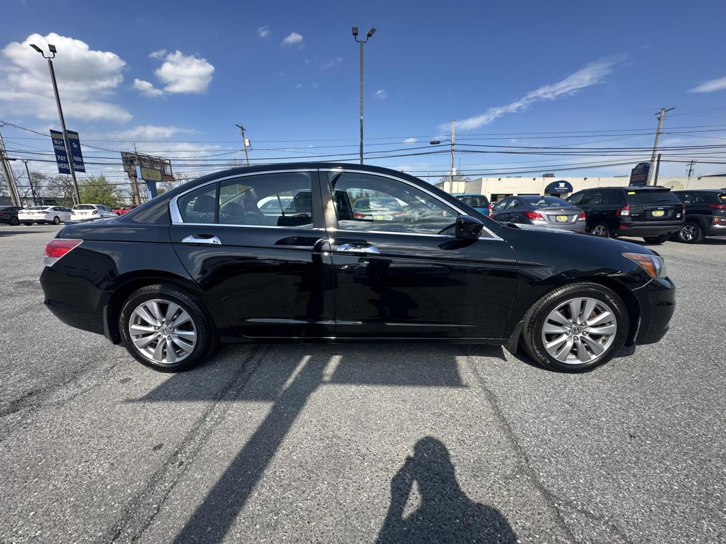 2012 BLACK Honda Accord EX-L V6 Sedan AT (1HGCP3F88CA) with an 3.5L V6 SOHC 24V engine, 5-Speed Automatic transmission, located at 1254 Manheim Pike, Lancaster, PA, 17601, (717) 393-9133, 40.062870, -76.323273 - Photo#5