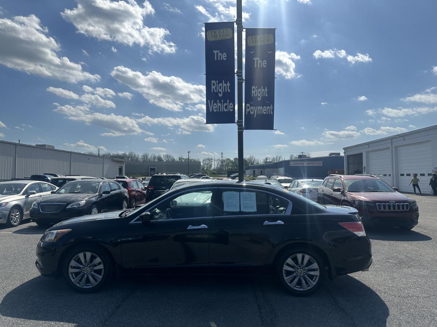 2012 BLACK Honda Accord EX-L V6 Sedan AT (1HGCP3F88CA) with an 3.5L V6 SOHC 24V engine, 5-Speed Automatic transmission, located at 1254 Manheim Pike, Lancaster, PA, 17601, (717) 393-9133, 40.062870, -76.323273 - Photo#7