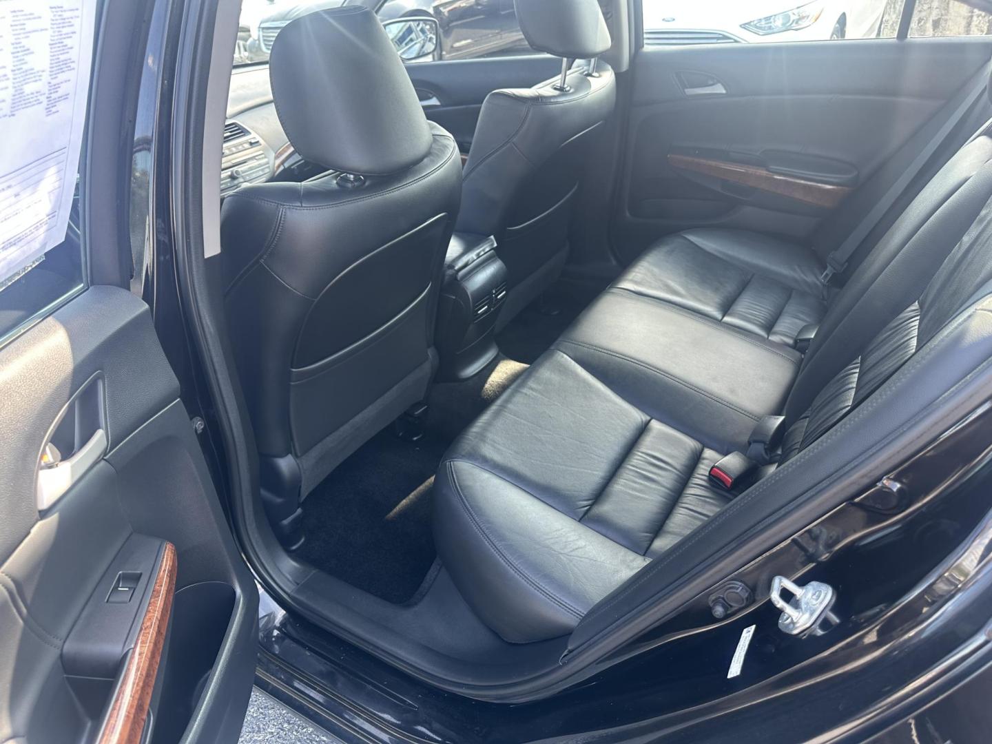 2012 BLACK Honda Accord EX-L V6 Sedan AT (1HGCP3F88CA) with an 3.5L V6 SOHC 24V engine, 5-Speed Automatic transmission, located at 1254 Manheim Pike, Lancaster, PA, 17601, (717) 393-9133, 40.062870, -76.323273 - Photo#11