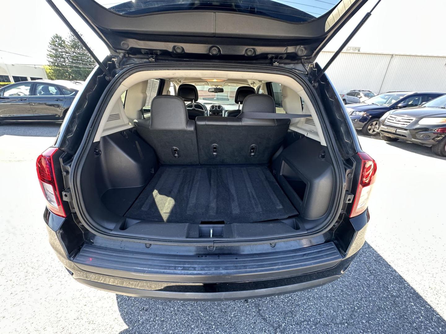 2015 BLACK Jeep Compass Latitude 4WD (1C4NJDEBXFD) with an 2.4L L4 DOHC 16V engine, Continuously Variable Transmission transmission, located at 1254 Manheim Pike, Lancaster, PA, 17601, (717) 393-9133, 40.062870, -76.323273- Photo#10