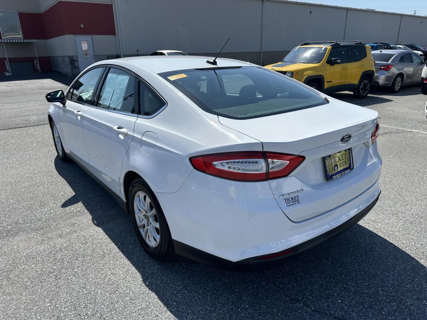 2016 WHITE Ford Fusion S (1FA6P0G75G5) with an 2.5L L4 DOHC 16V engine, 6-Speed Automatic transmission, located at 1254 Manheim Pike, Lancaster, PA, 17601, (717) 393-9133, 40.062870, -76.323273 - Photo#6