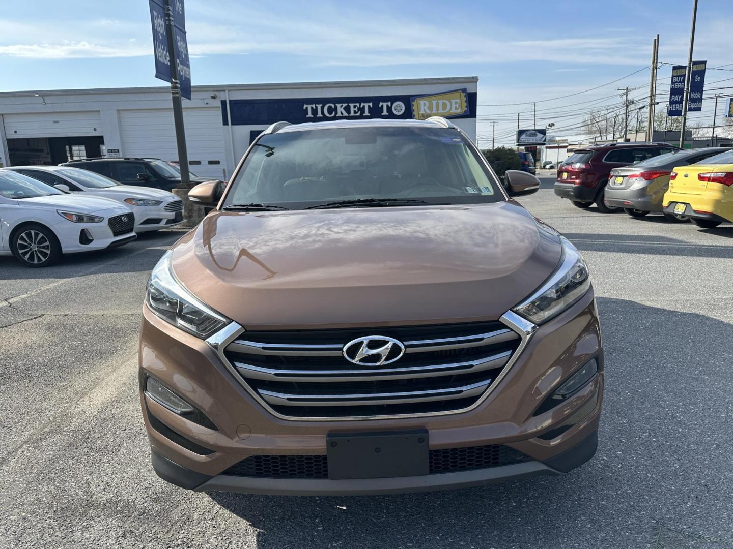 2016 ORANGE Hyundai Tucson Eco AWD (KM8J3CA2XGU) with an 1.6L L4 DOHC 16V engine, 7A transmission, located at 1254 Manheim Pike, Lancaster, PA, 17601, (717) 393-9133, 40.062870, -76.323273 - Photo#1