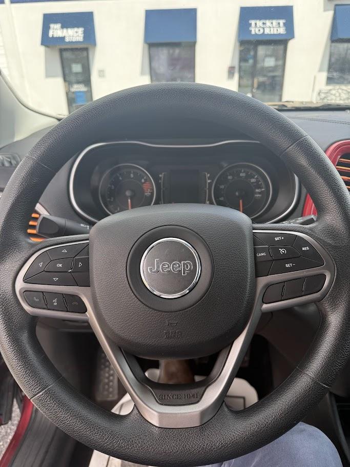 2019 MAROON Jeep Cherokee Latitude FWD (1C4PJLCB4KD) with an 2.4L L4 DOHC 16V engine, 9A transmission, located at 1254 Manheim Pike, Lancaster, PA, 17601, (717) 393-9133, 40.062870, -76.323273 - Adventure-ready and packed with comfort, this 2019 Jeep Cherokee Latitude FWD delivers the perfect balance of style, versatility, and everyday practicality. With its bold Jeep design and smooth driving performance, the Cherokee is built to handle everything from your daily commute to weekend getaway - Photo#8