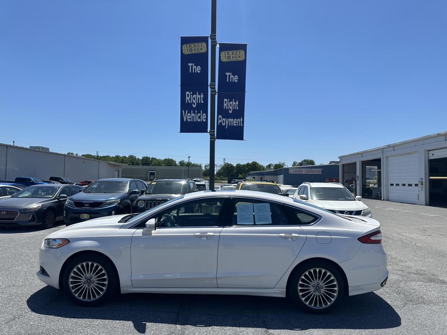 2016 WHITE Ford Fusion Titanium AWD (3FA6P0D92GR) with an 2.0L L4 DOHC 16V engine, 6A transmission, located at 1254 Manheim Pike, Lancaster, PA, 17601, (717) 393-9133, 40.062870, -76.323273 - Photo#9