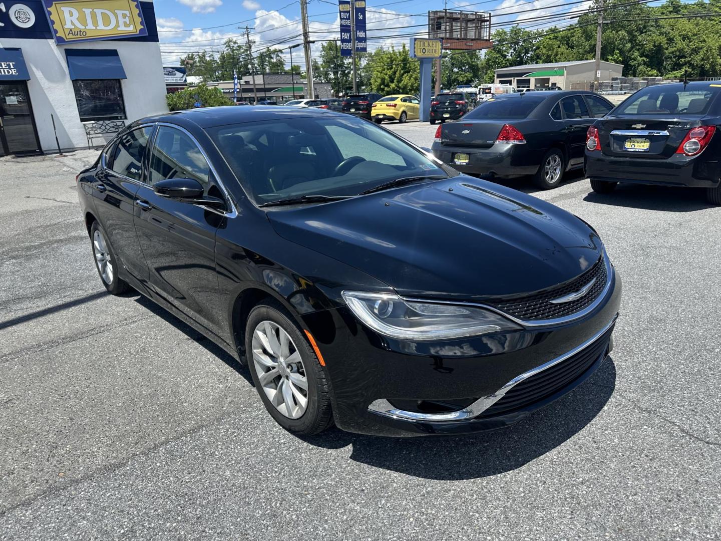 2015 BLACK Chrysler 200 C (1C3CCCCBXFN) with an 2.4L L4 DOHC 16V engine, 9-Speed Automatic transmission, located at 1254 Manheim Pike, Lancaster, PA, 17601, (717) 393-9133, 40.062870, -76.323273 - Photo#2