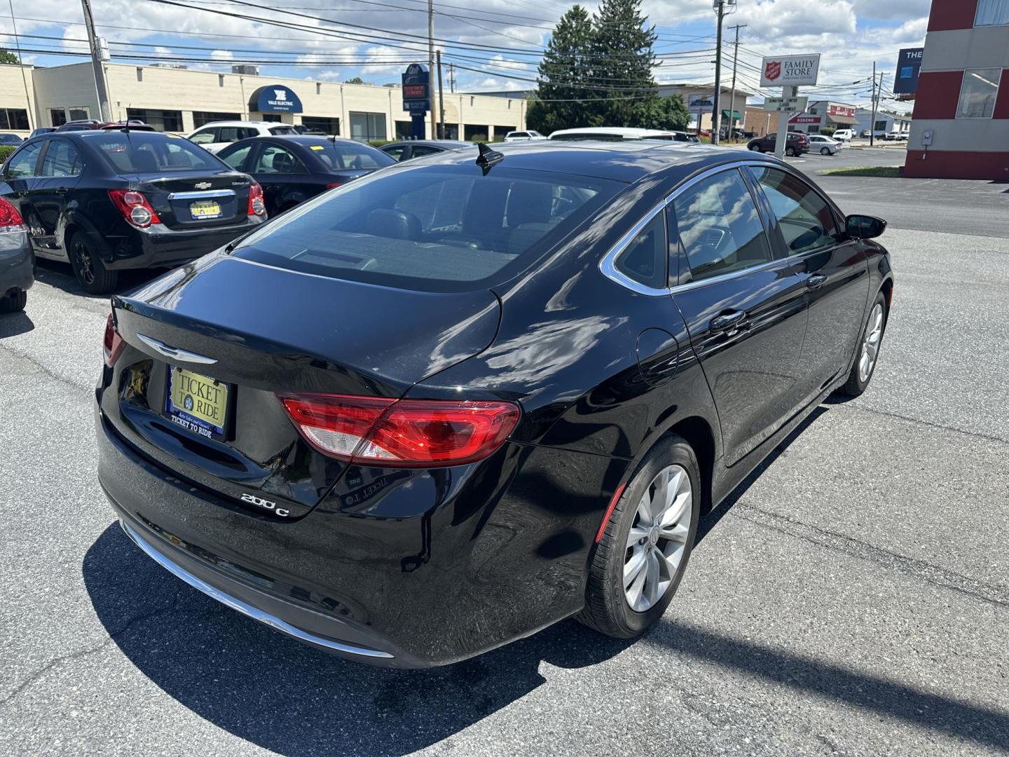 2015 BLACK Chrysler 200 C (1C3CCCCBXFN) with an 2.4L L4 DOHC 16V engine, 9-Speed Automatic transmission, located at 1254 Manheim Pike, Lancaster, PA, 17601, (717) 393-9133, 40.062870, -76.323273 - Photo#6