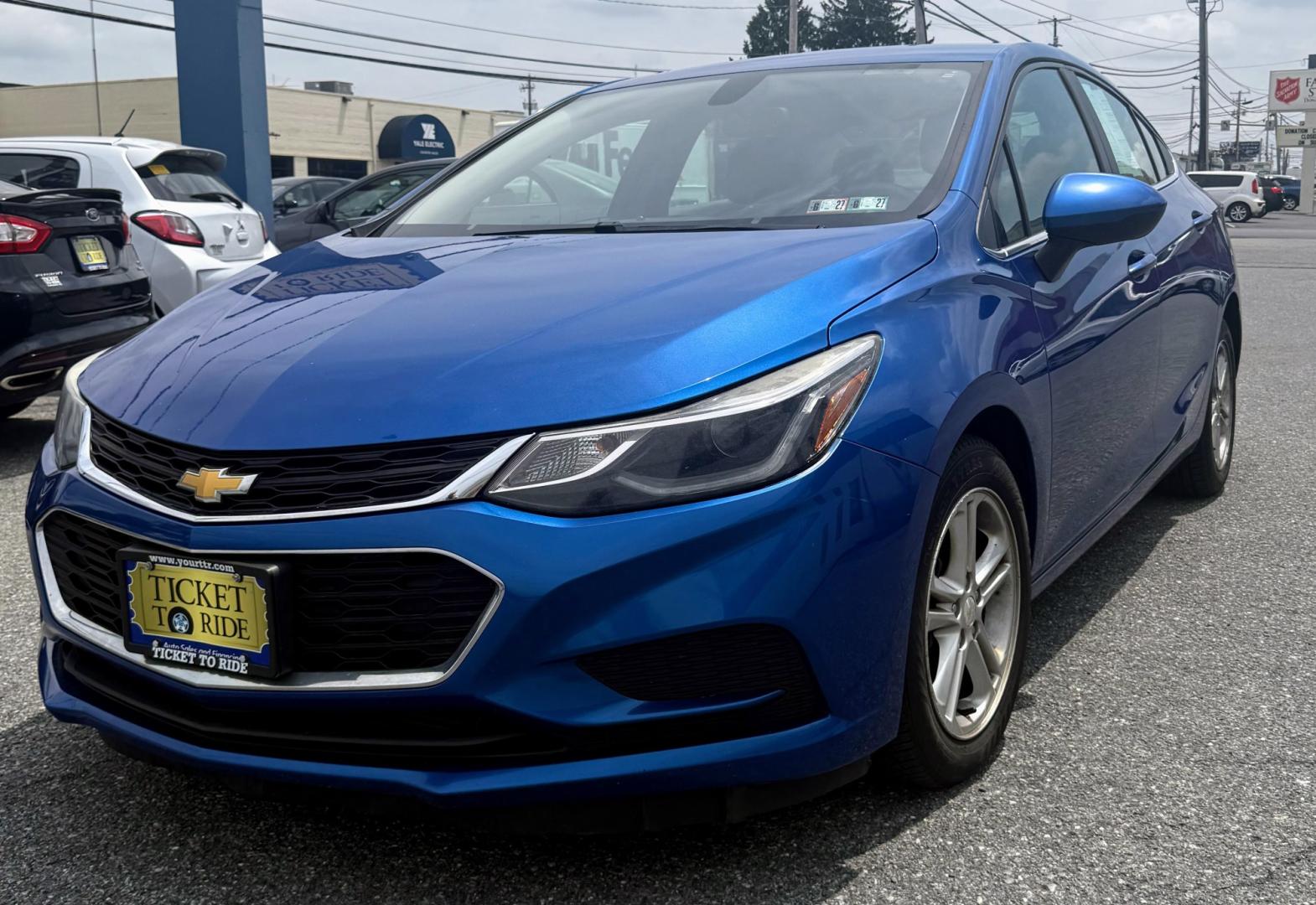 2016 BLUE Chevrolet Cruze LT Auto (1G1BE5SM1G7) with an 1.4L L4 DOHC 16V TURBO engine, 6A transmission, located at 1254 Manheim Pike, Lancaster, PA, 17601, (717) 393-9133, 40.062870, -76.323273 - The 2016 Chevrolet Cruze LT is a comfortable and efficient sedan that’s perfect for commuting, running errands, or everyday driving. It offers a smooth ride, a fuel-efficient turbocharged engine, and convenient features such as Bluetooth connectivity and a rearview camera. With its modern styling,- Photo#0