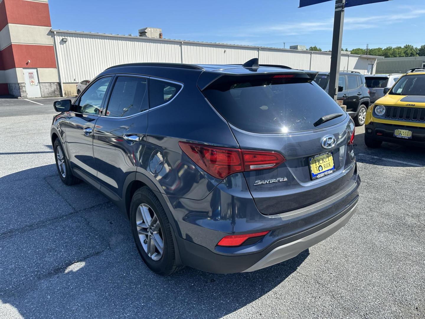 2017 BLUE Hyundai Santa Fe Sport 2.4 AWD (5XYZUDLB4HG) with an 2.4L L4 DOHC 16V engine, 6A transmission, located at 1254 Manheim Pike, Lancaster, PA, 17601, (717) 393-9133, 40.062870, -76.323273- Photo#8