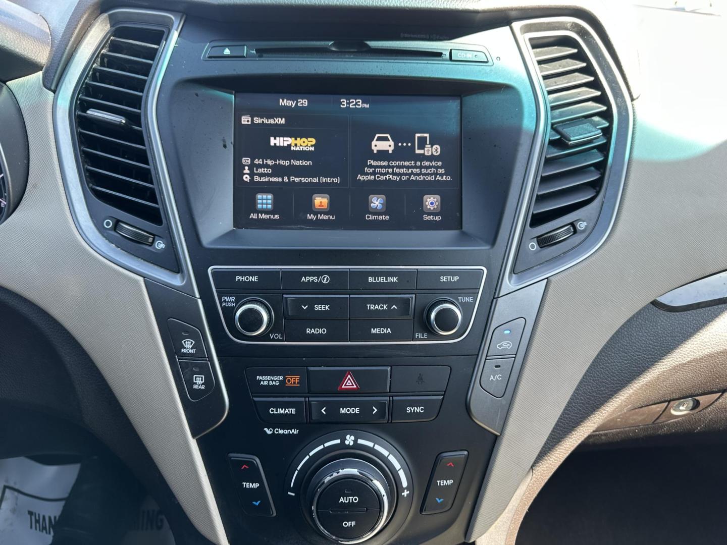 2017 BLUE Hyundai Santa Fe Sport 2.4 AWD (5XYZUDLB4HG) with an 2.4L L4 DOHC 16V engine, 6A transmission, located at 1254 Manheim Pike, Lancaster, PA, 17601, (717) 393-9133, 40.062870, -76.323273- Photo#20
