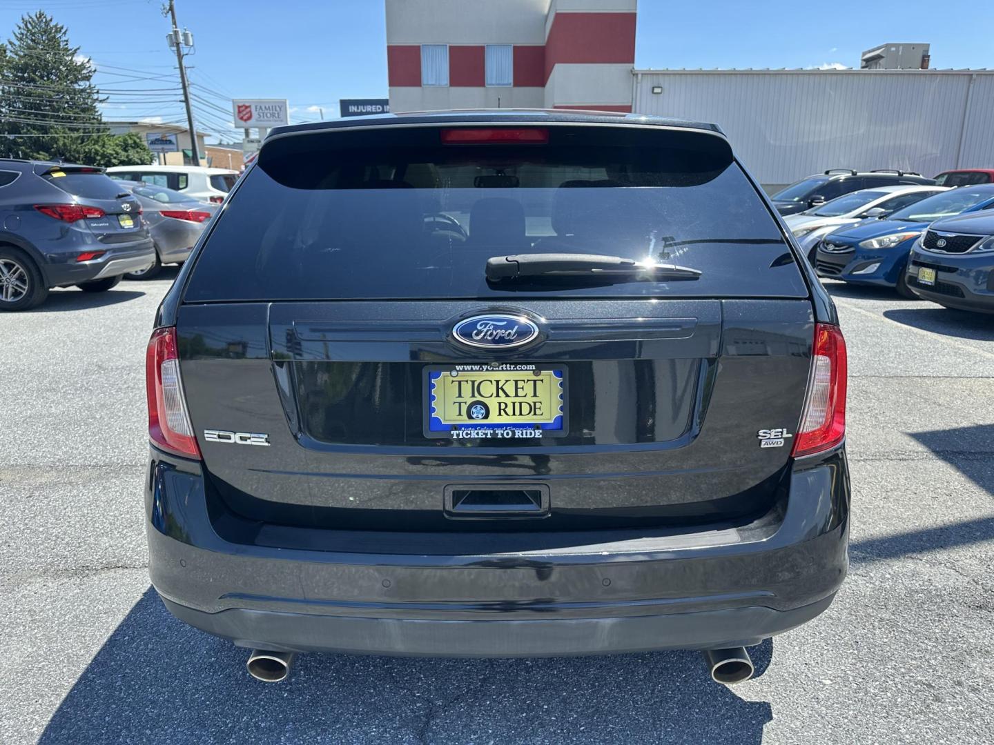 2013 BLACK Ford Edge SEL AWD (2FMDK4JC2DB) with an 3.5L V6 DOHC 24V engine, 6-Speed Automatic transmission, located at 1254 Manheim Pike, Lancaster, PA, 17601, (717) 393-9133, 40.062870, -76.323273- Photo#3