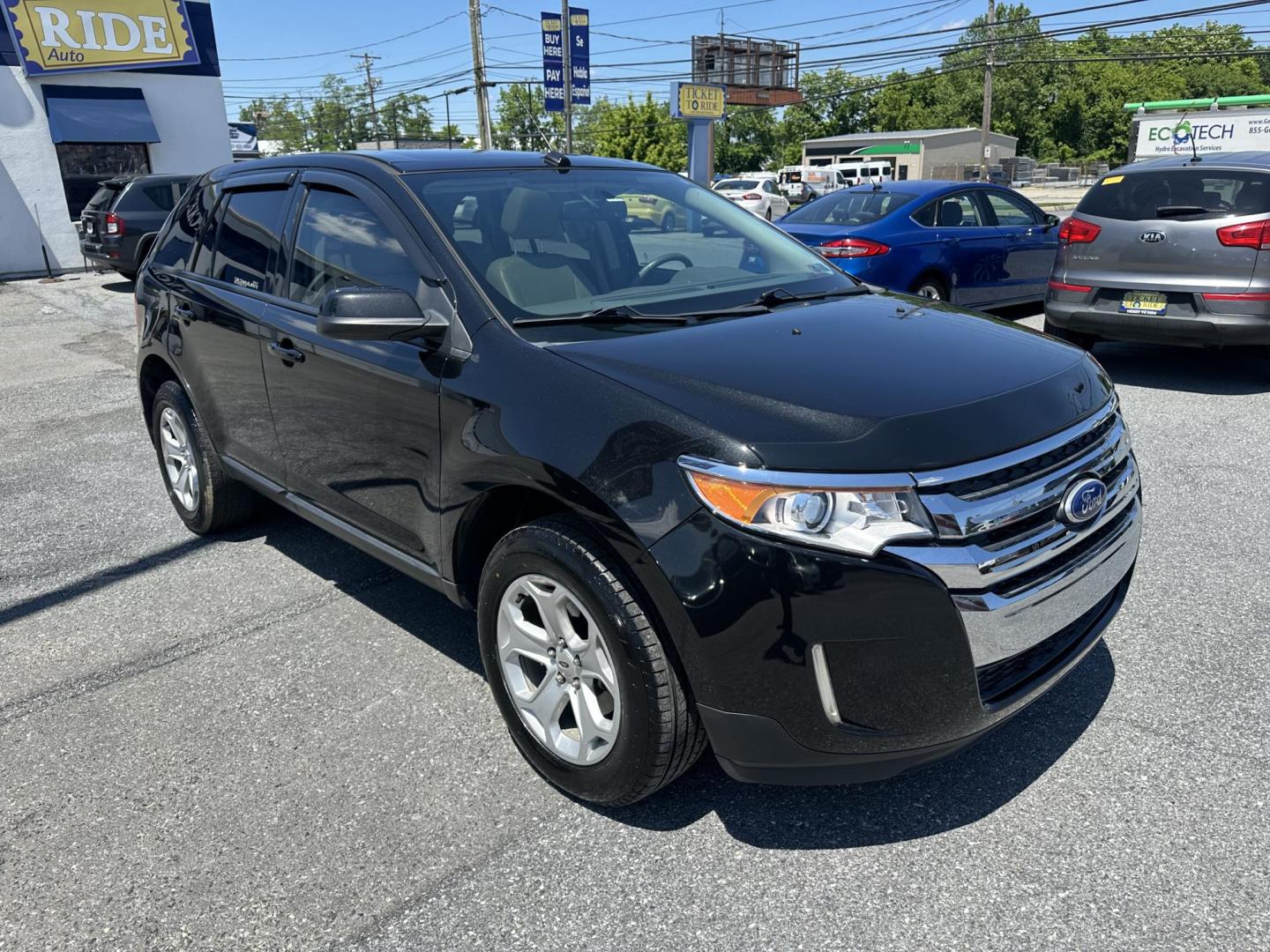 2013 BLACK Ford Edge SEL AWD (2FMDK4JC2DB) with an 3.5L V6 DOHC 24V engine, 6-Speed Automatic transmission, located at 1254 Manheim Pike, Lancaster, PA, 17601, (717) 393-9133, 40.062870, -76.323273- Photo#2