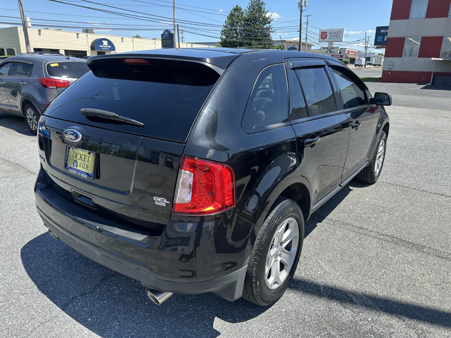2013 BLACK Ford Edge SEL AWD (2FMDK4JC2DB) with an 3.5L V6 DOHC 24V engine, 6-Speed Automatic transmission, located at 1254 Manheim Pike, Lancaster, PA, 17601, (717) 393-9133, 40.062870, -76.323273- Photo#4