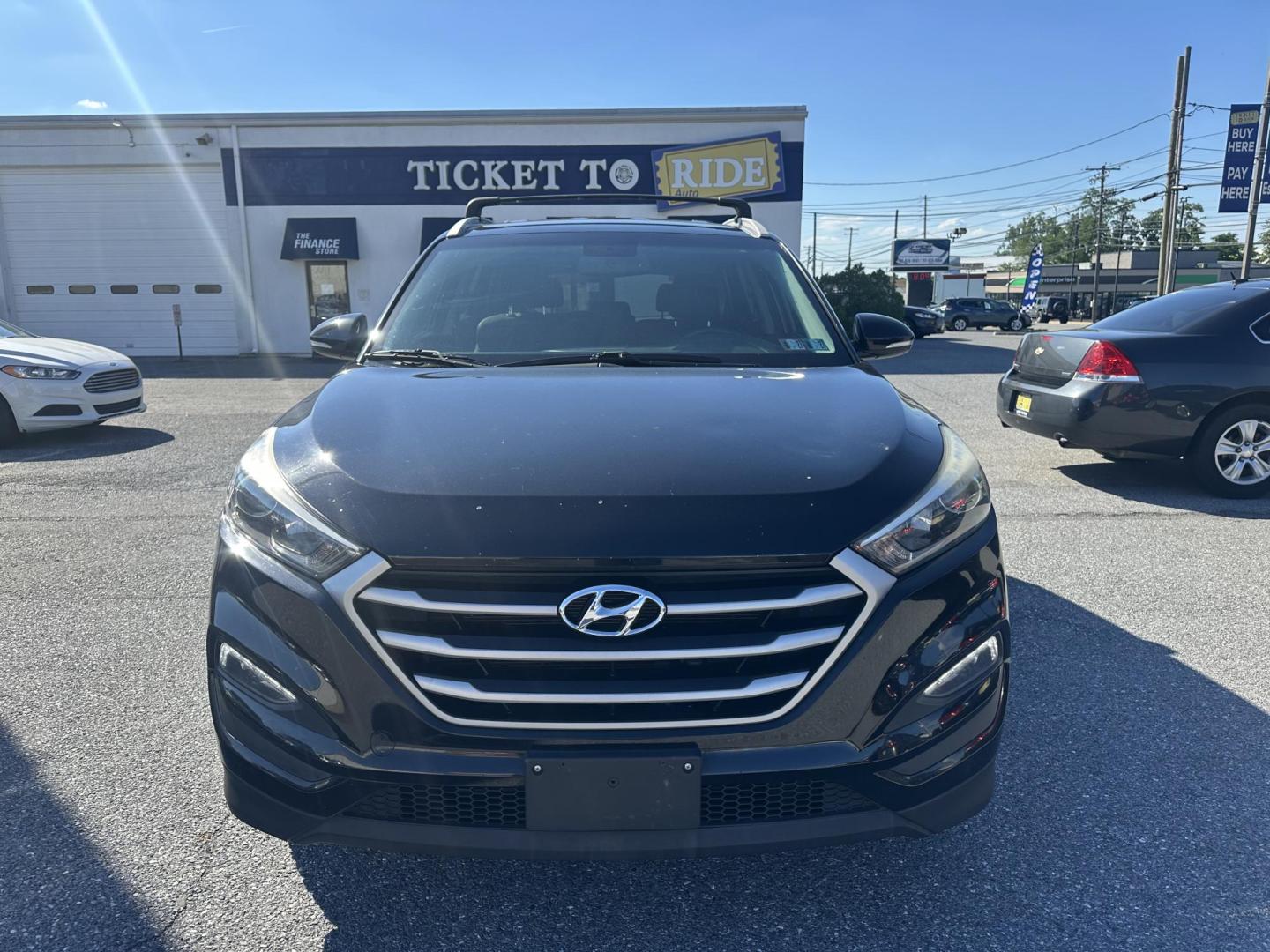 2017 BLACK Hyundai Tucson SE w/Preferred Package AWD (KM8J3CA42HU) with an 2.0L L4 DOHC 16V engine, 6A transmission, located at 1254 Manheim Pike, Lancaster, PA, 17601, (717) 393-9133, 40.062870, -76.323273- Photo#1
