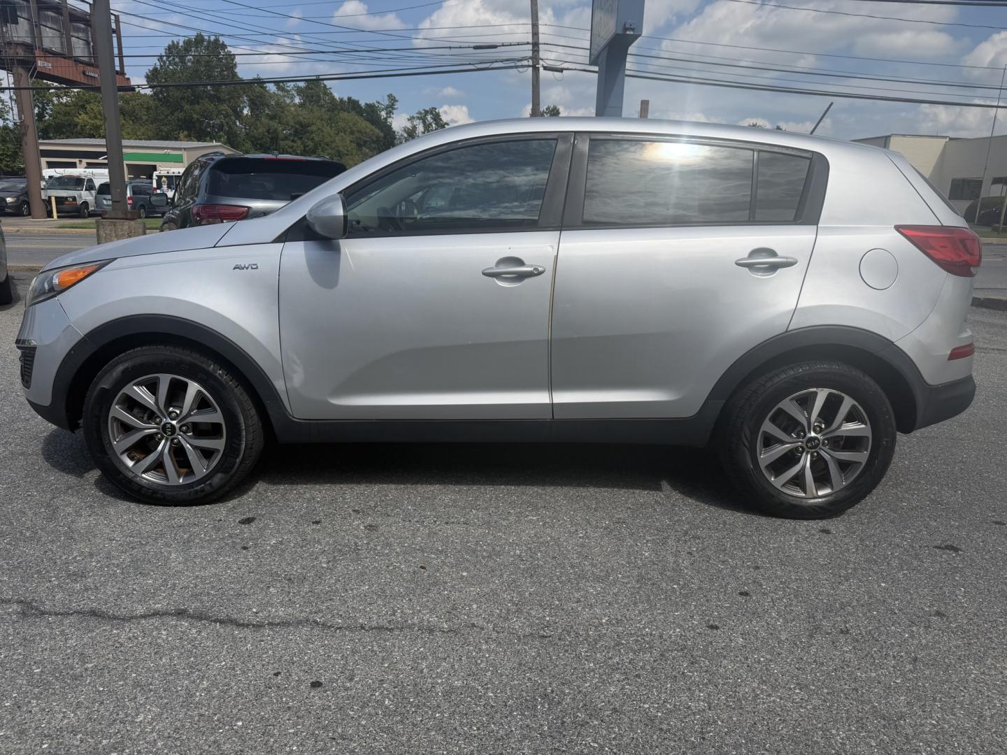2014 SILVER Kia Sportage LX AWD (KNDPBCAC4E7) with an 2.4L V6 DOHC 24V engine, 6-Speed Automatic transmission, located at 1254 Manheim Pike, Lancaster, PA, 17601, (717) 393-9133, 40.062870, -76.323273- Photo#1
