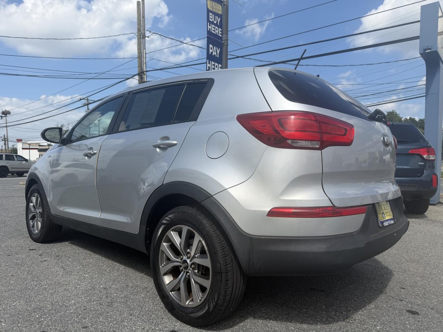 2014 SILVER Kia Sportage LX AWD (KNDPBCAC4E7) with an 2.4L V6 DOHC 24V engine, 6-Speed Automatic transmission, located at 1254 Manheim Pike, Lancaster, PA, 17601, (717) 393-9133, 40.062870, -76.323273- Photo#2
