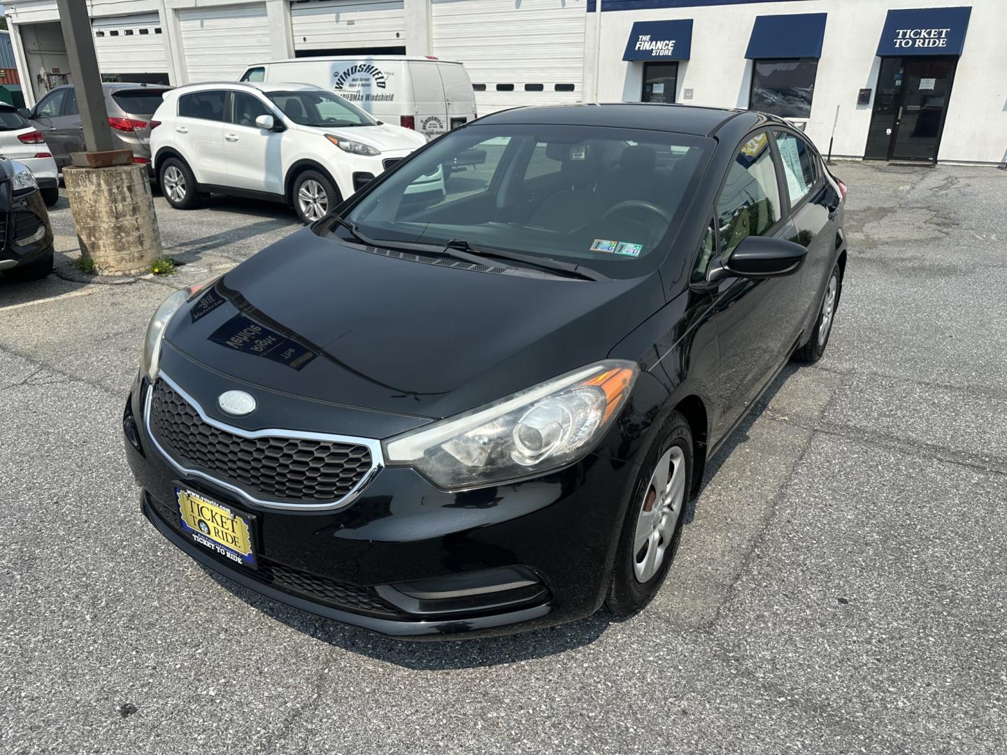2014 BLACK Kia Forte LX A6 (KNAFK4A66E5) with an 1.8L L4 DOHC 16V engine, 6-Speed Automatic transmission, located at 1254 Manheim Pike, Lancaster, PA, 17601, (717) 393-9133, 40.062870, -76.323273- Photo#0