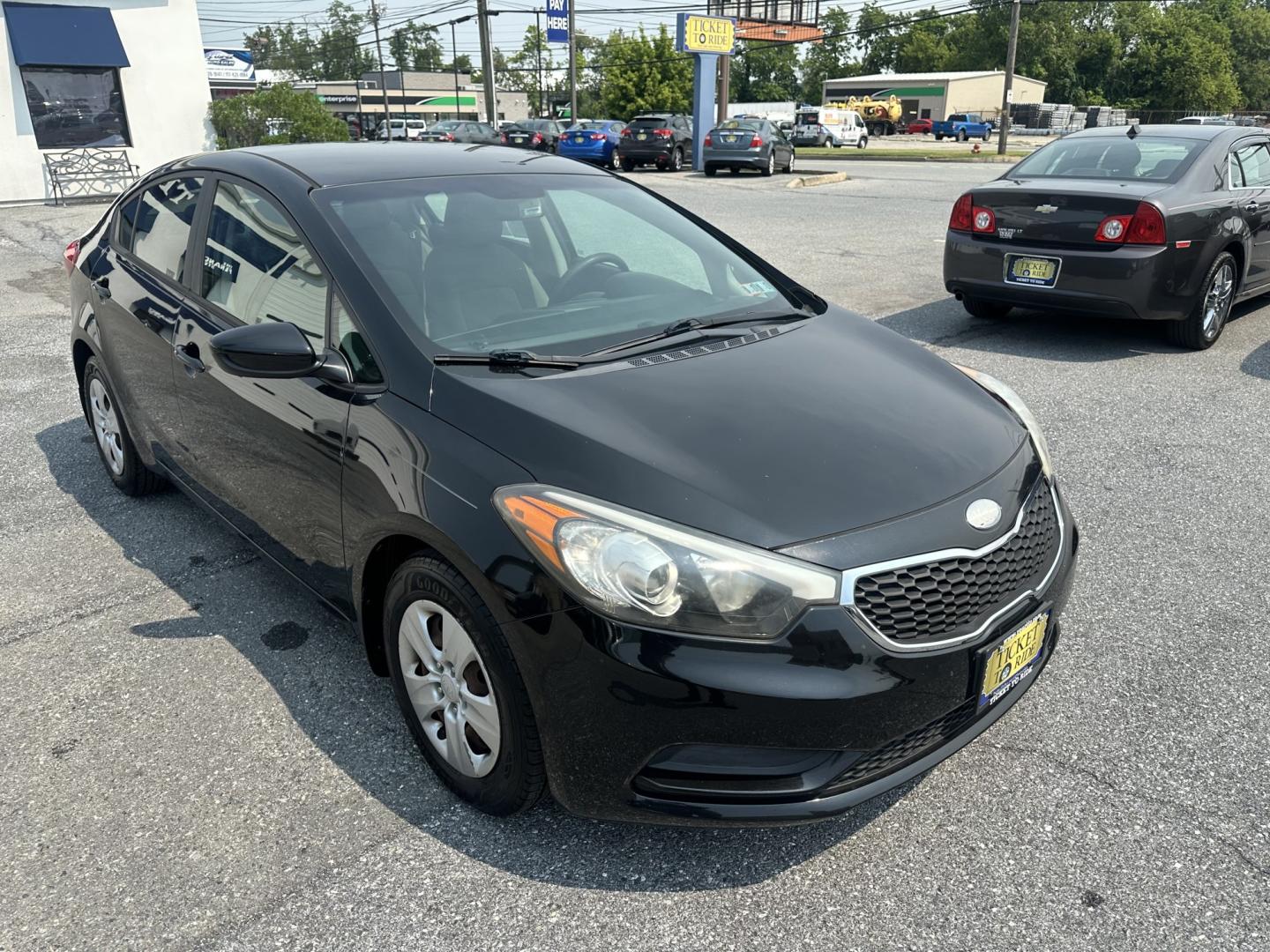 2014 BLACK Kia Forte LX A6 (KNAFK4A66E5) with an 1.8L L4 DOHC 16V engine, 6-Speed Automatic transmission, located at 1254 Manheim Pike, Lancaster, PA, 17601, (717) 393-9133, 40.062870, -76.323273- Photo#2