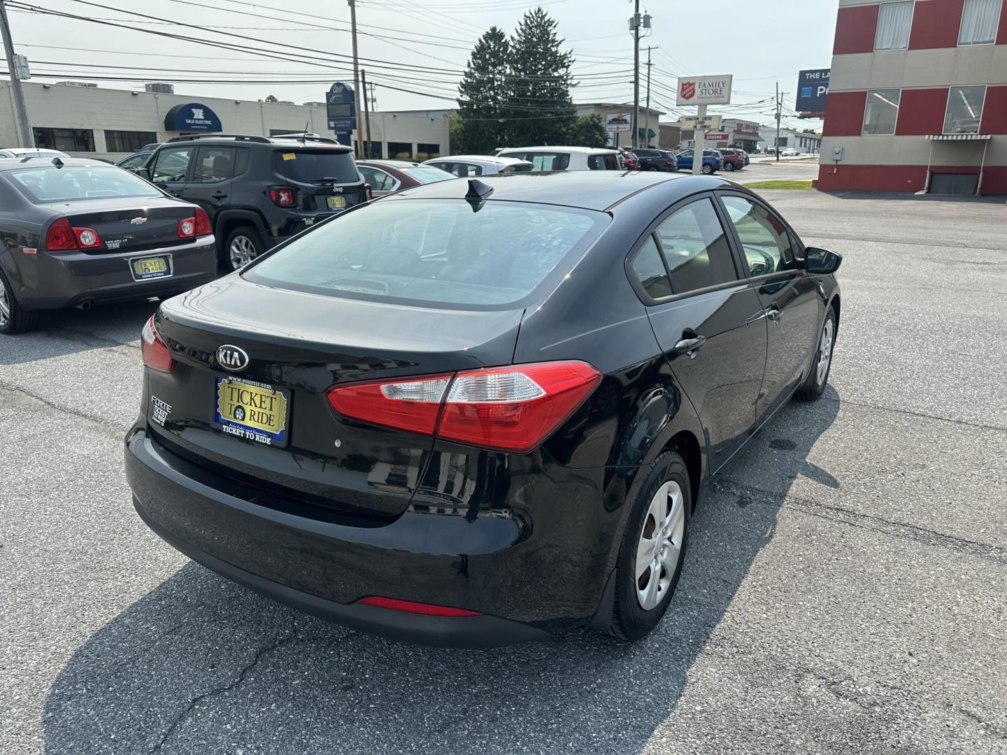 2014 BLACK Kia Forte LX A6 (KNAFK4A66E5) with an 1.8L L4 DOHC 16V engine, 6-Speed Automatic transmission, located at 1254 Manheim Pike, Lancaster, PA, 17601, (717) 393-9133, 40.062870, -76.323273- Photo#6